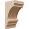 Ekena Millwork 8"W x 8"D x 16"H Wide Diane Rough Cedar Woodgrain TimberThane Corbel, Primed Tan CORUR08X08X16DIARCPR - alternate 1